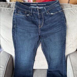 Signature Women's Dark Blue Boot Cut Jeans